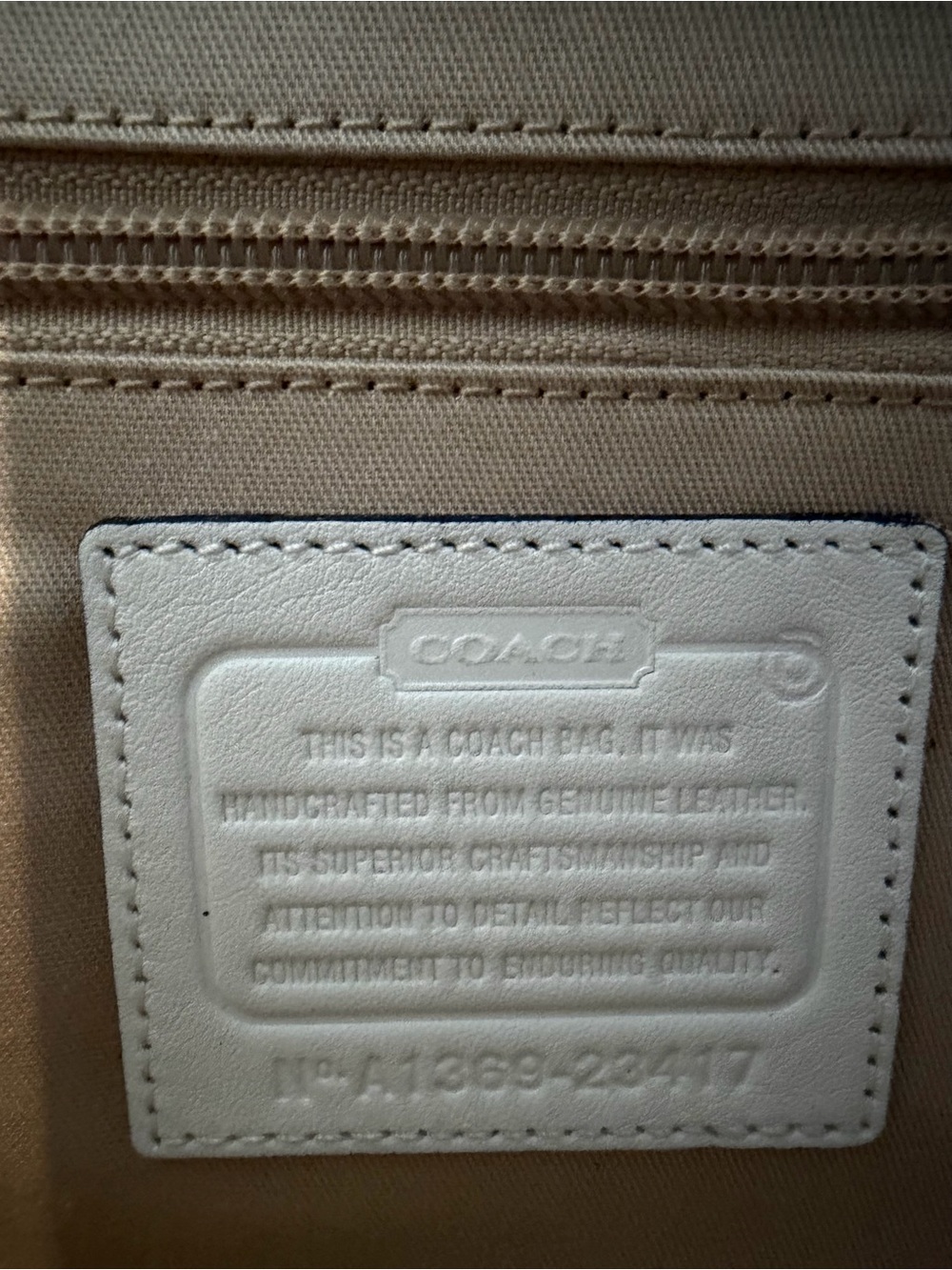 Coach-RARE Archive Two-Tone Slim Brief NWT - Picture 7 of 9